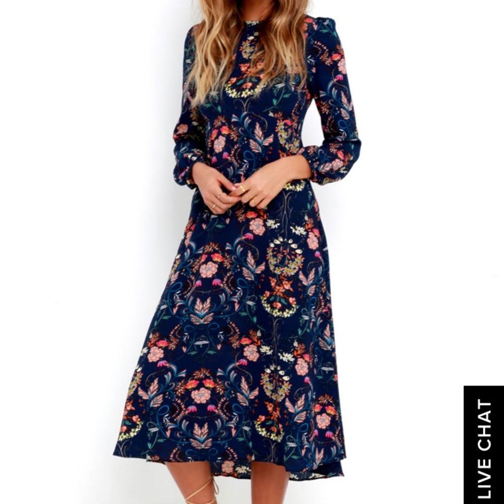 NWT Midi Dress - Lulus - I Madeline